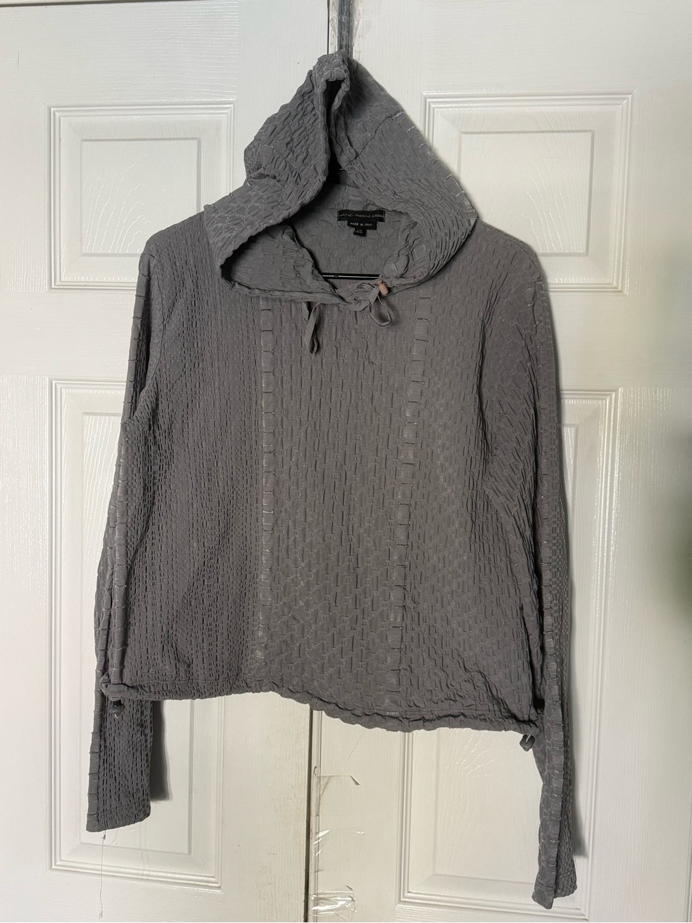 Marithe Francois Girbaud Vintage 2000s Crinkle Techwear Hoodie M